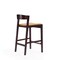 Manhattan Comfort Klismos Counter Stool in Camel and Dark Walnut (Set of 3) 3-CS007-CL - alternate 5